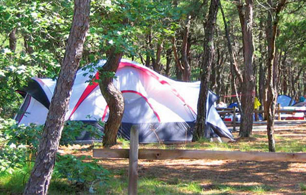 Easy Get-A-Way tent rental at Adventure Bound Cape Cod Horton's