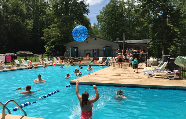 Swimming pool at Adventure Bound Gatlinburg