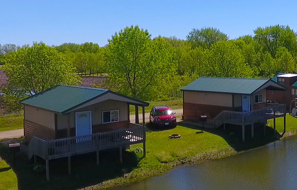 Family cabin with pond view at Beaver Trails
